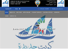 Tablet Screenshot of kuwaitcultural.ie